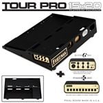 Friedman Tour Pro 15" x 20" Platinum Pedal Board w/Buffer and Power Grid 10 Front View